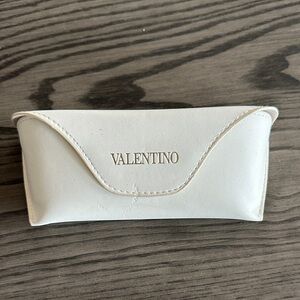 Valentino Cream/White Glasses Case